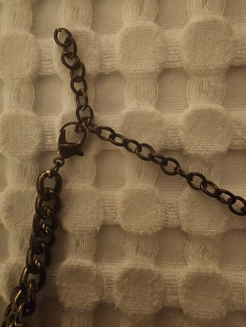 Gold-Tone Chunky Boho Armor Style Necklace - Picture 3 of 3